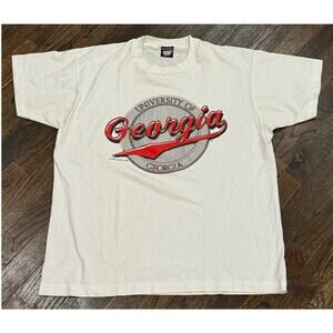 Vintage 1990 Georgia UGA T-Shirt Size XL Made in USA Single Stitch Graphic